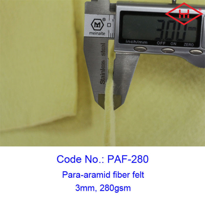Para Aramid Fiber Industrial Felt Rolls 100 - 210cm Width